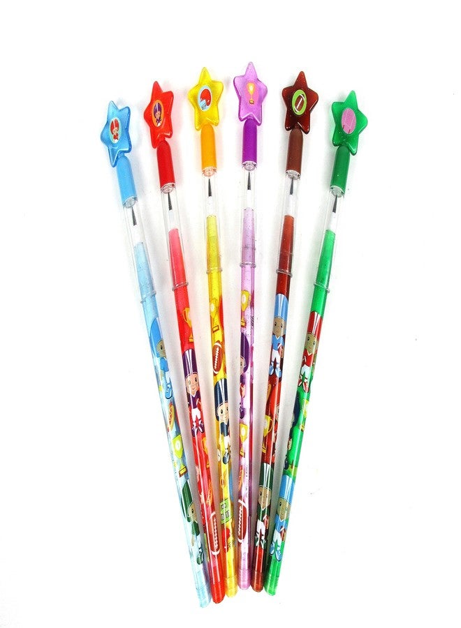 تايني ميلز مجموعة أقلام رصاص قابلة للتكديس من TINYMILLS، 24 قطعة، بتصميم كرة قدم، مع ممحاة، مثالية لتوزيعات الحفلات، وحشو أكياس الهدايا، وجوائز الفصول الدراسية، وحشو البيناتا، وجوائز الكرنفال، وحفلات فرق كرة القدم الرياضية. - Image 4